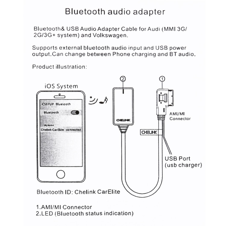 Bluetooth Modul till Audi / Volkswagen Golf / Bentley