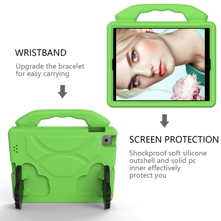 Skyddande skal med handtag till iPad 4 / 3 / 2 Grön