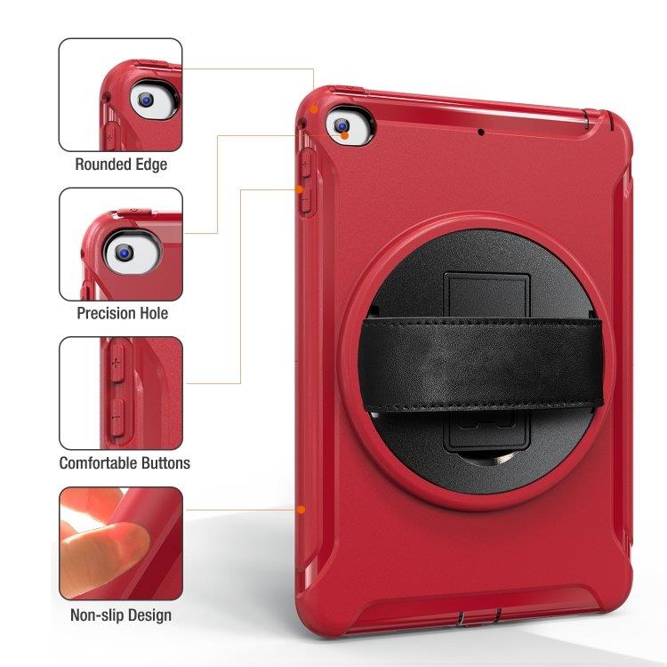 360 graders roterbart fodral till iPad mini 2019 & mini 4 Red