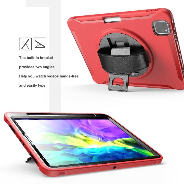 Stötsäkert fodral med fack för penna till iPad Pro 11 inch 2020 Röd