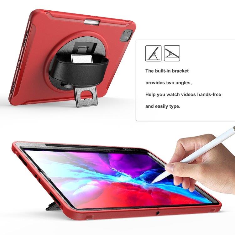 Fodral med roterande ställ till iPad Pro 12.9 inch 2020 Röd