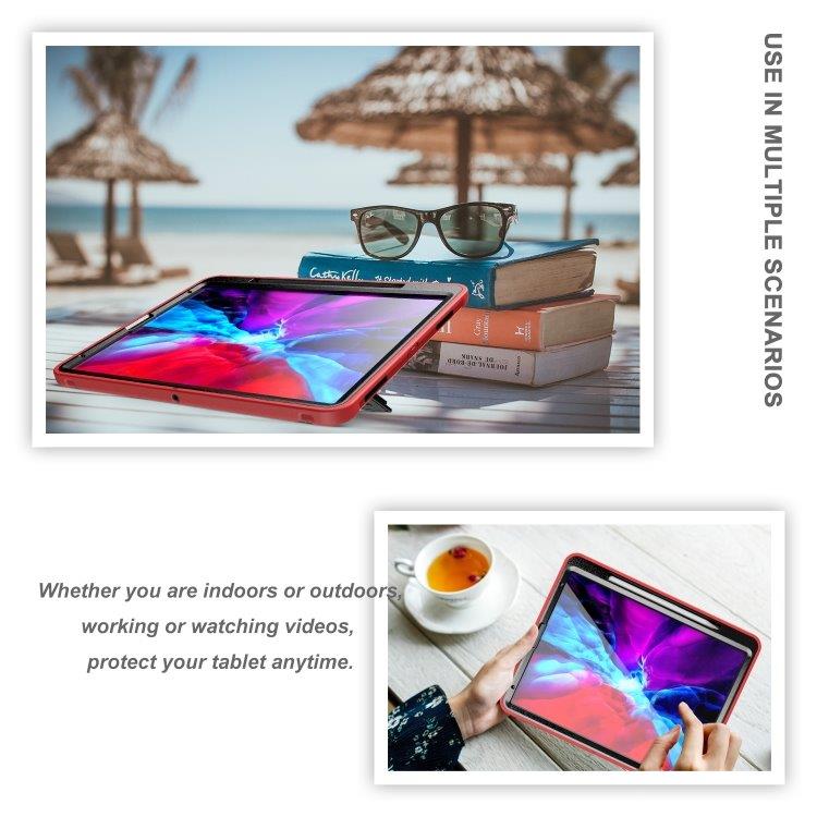 Fodral med roterande ställ till iPad Pro 12.9 inch 2020 Röd