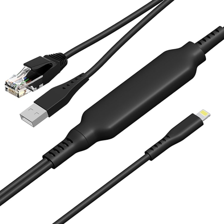 Lightning till ethernet och USB adapter för iPhone & iPad