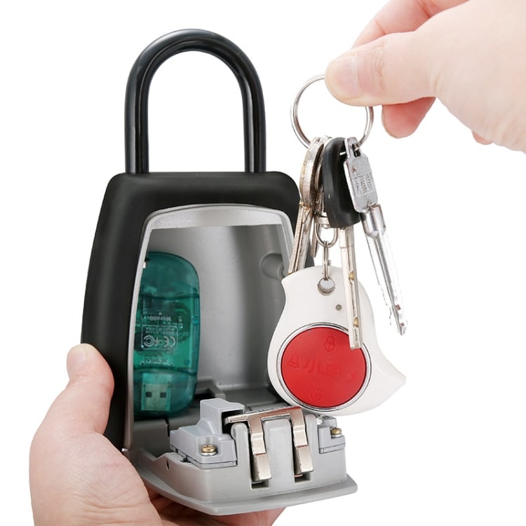 Hänglås med sifferkod för att säkert låsa in nycklar