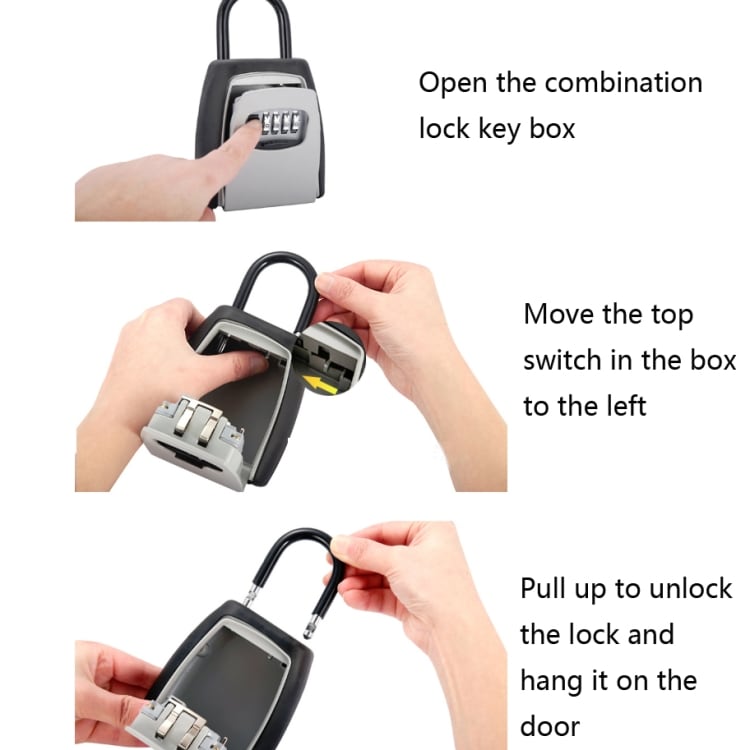 Hänglås med sifferkod för att säkert låsa in nycklar