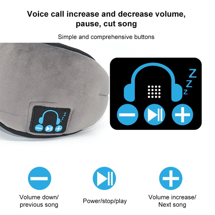 Sovmask med bluetooth högtalare