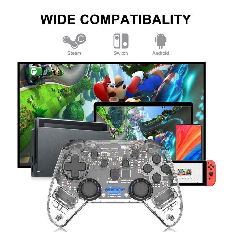 Genomskinlig Handkontroll till Nintendo Switch
