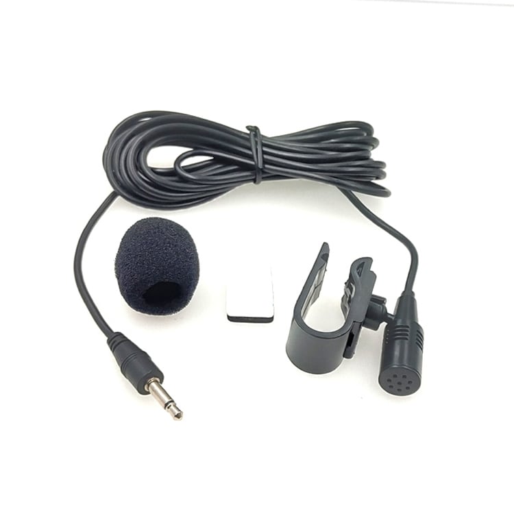 Mono-mikrofon med clip och 3,5 mm kontakt – 3 meter kabel