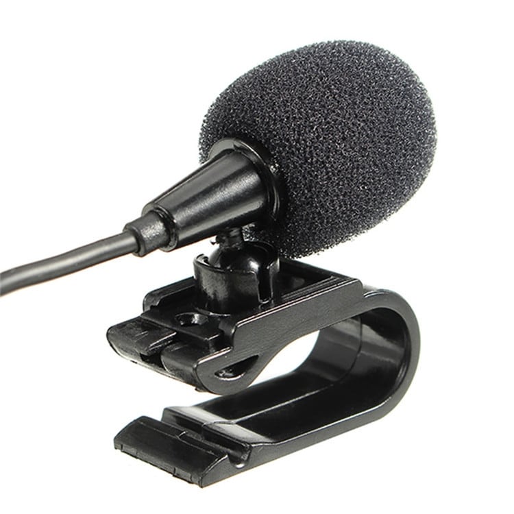 Mono-mikrofon med clip och 3,5 mm kontakt – 3 meter kabel