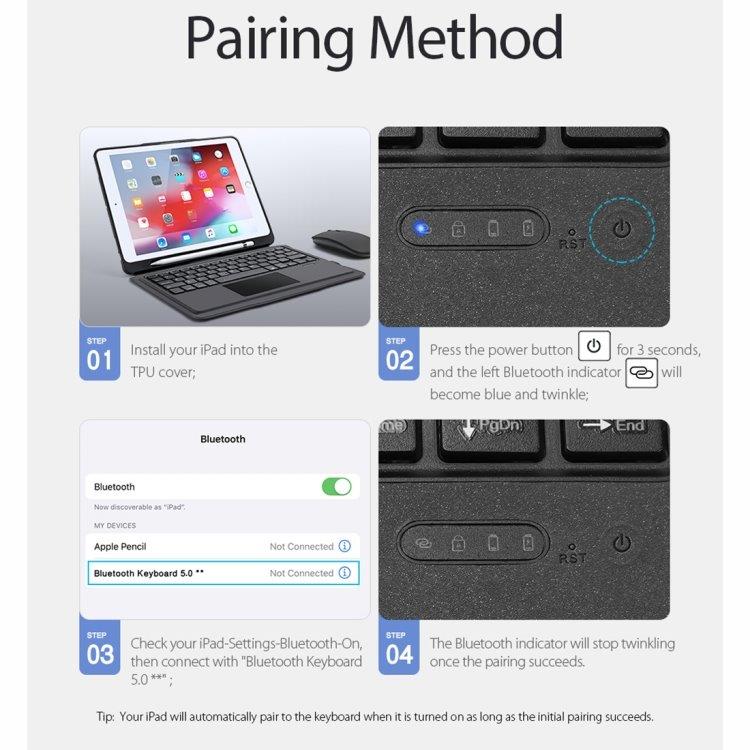 Tangentbordsfodral till iPad Pro 9.7 Svart