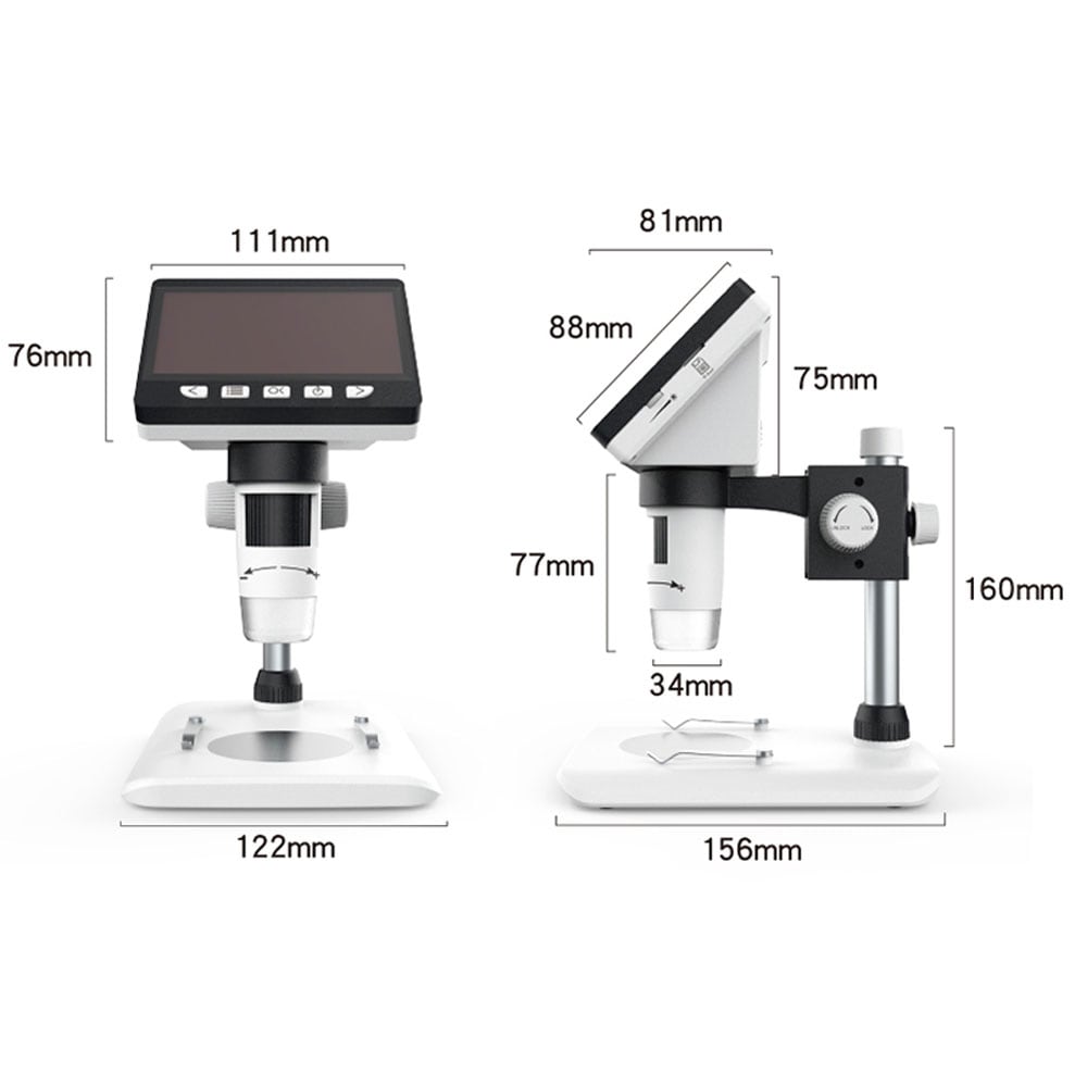 Digitalt mikroskop med LCD-skärm