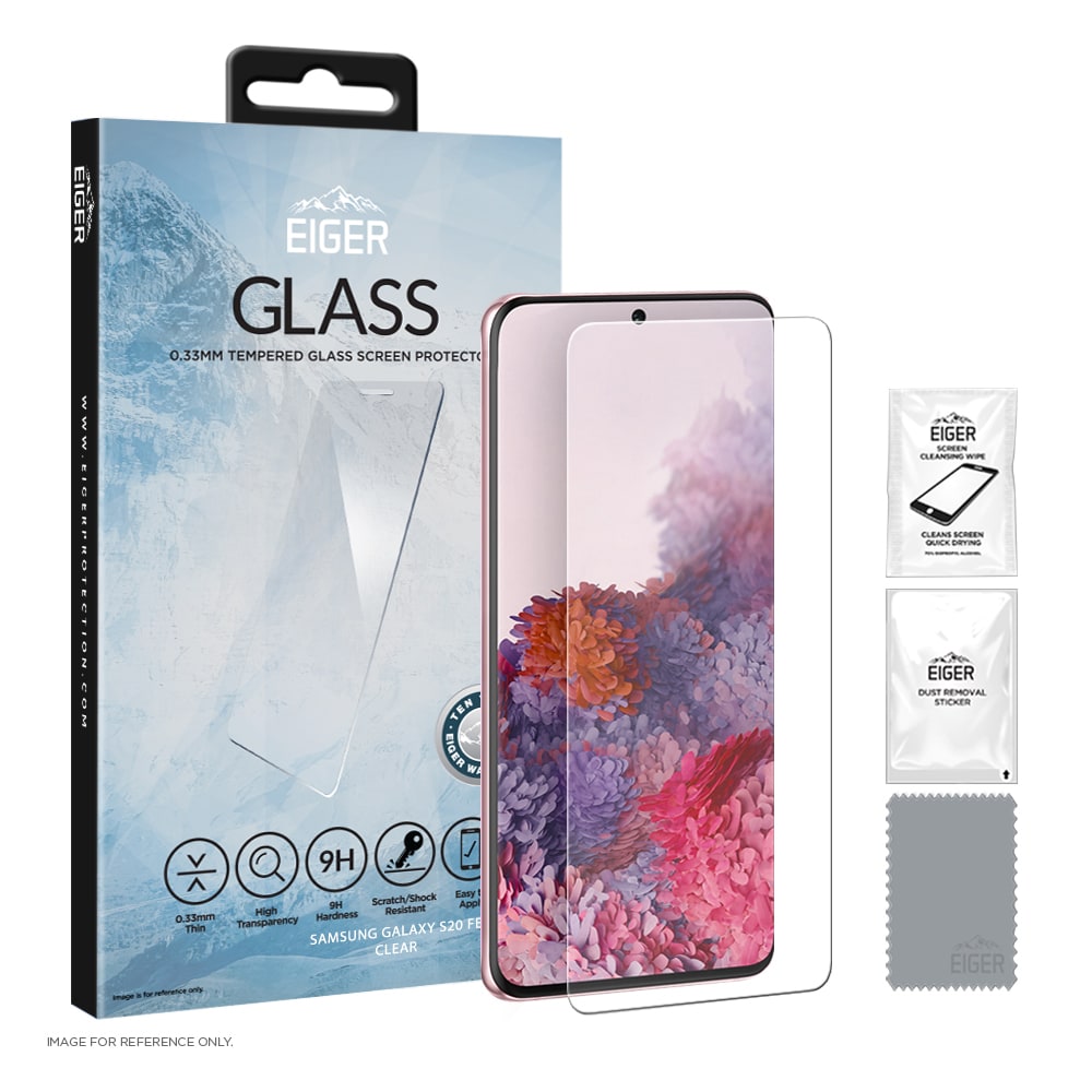 Eiger Glas Skärmskydd Samsung Galaxy S20 FE Klar