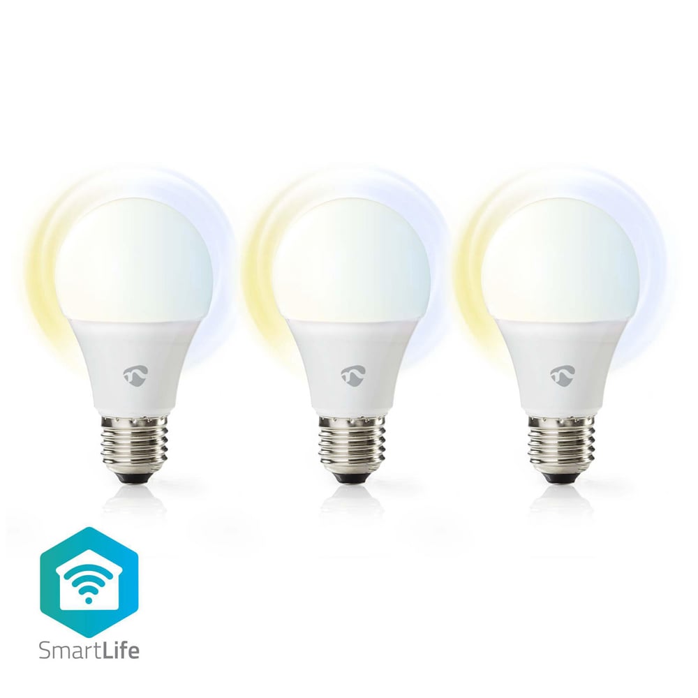 Nedis WiFi Smart LED-lampa E27 Varmt till kallt vitt
