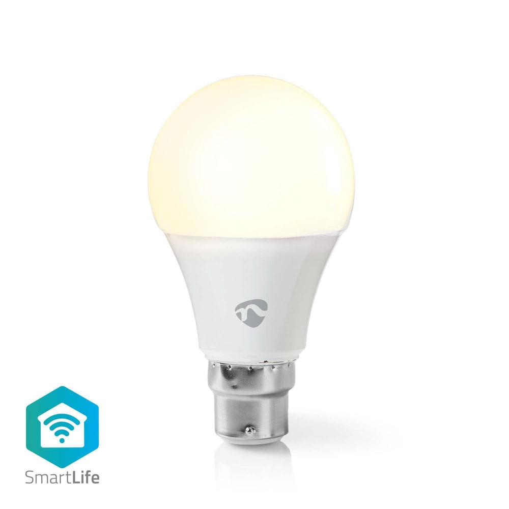 Nedis WiFi Smart LED-lampa B22 Varmvit