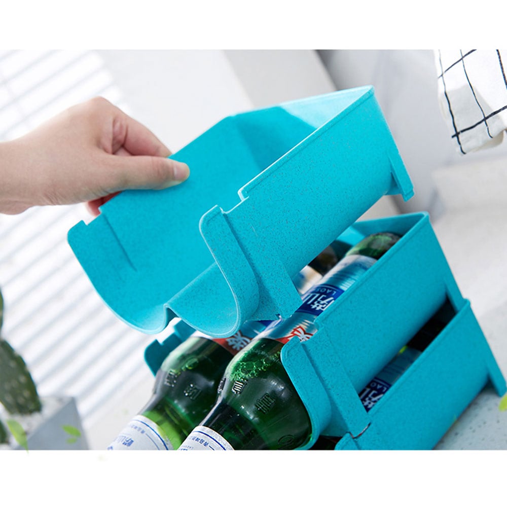 Stapelbar flaskhållare för kylskåp