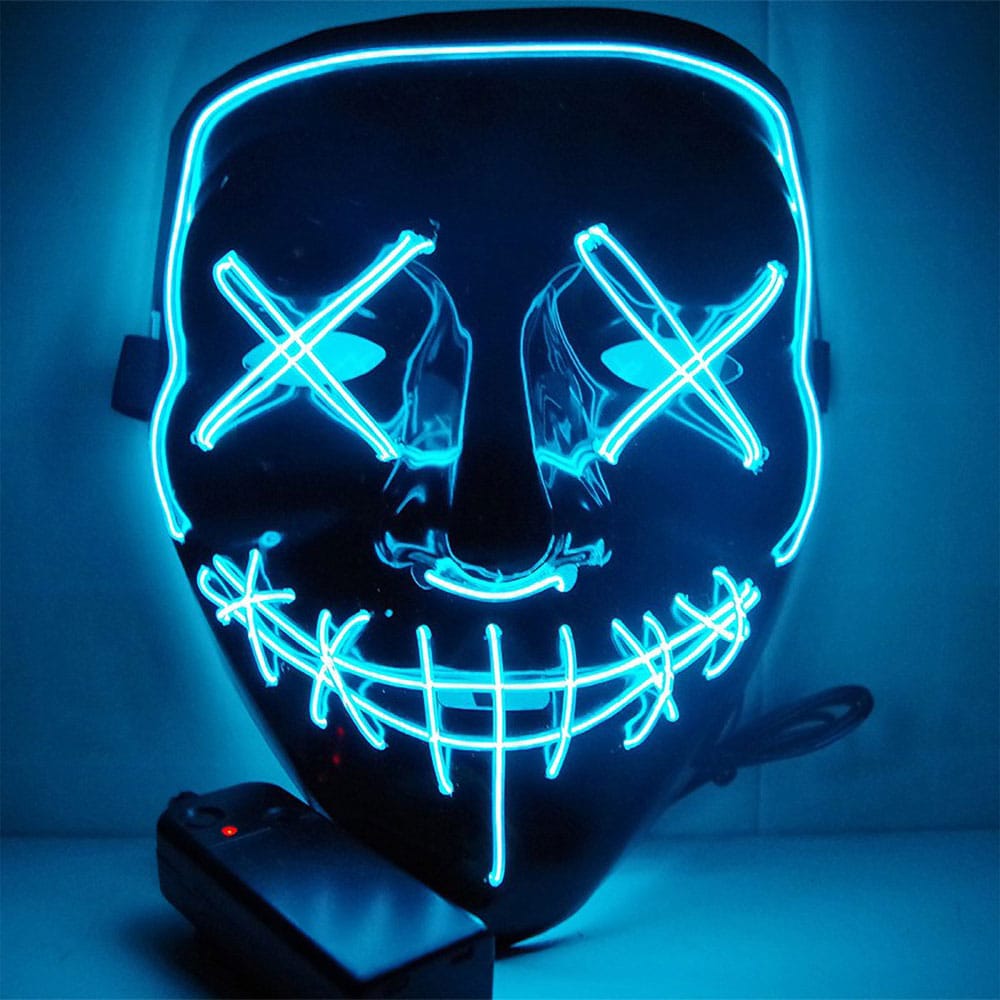El wire purge led mask - Ljusblå