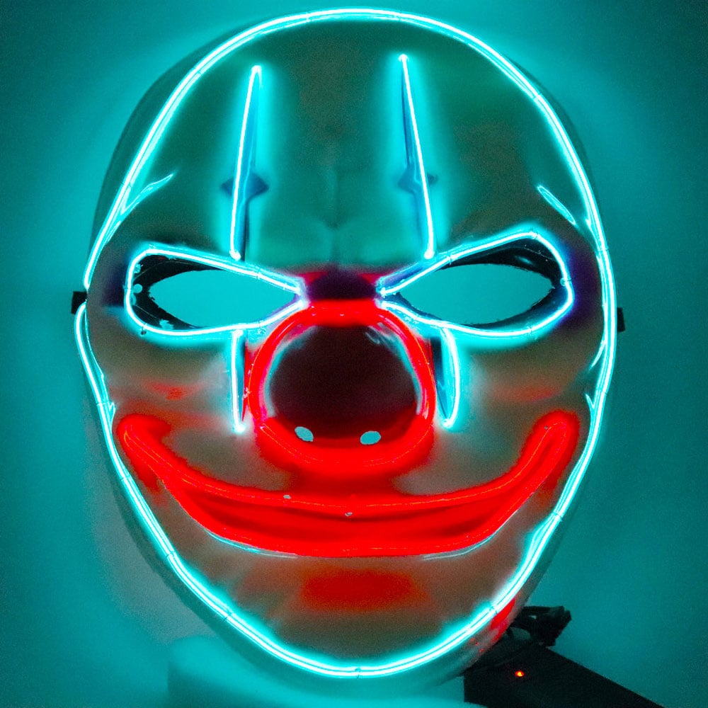 El wire purge led mask  - Läskig clown