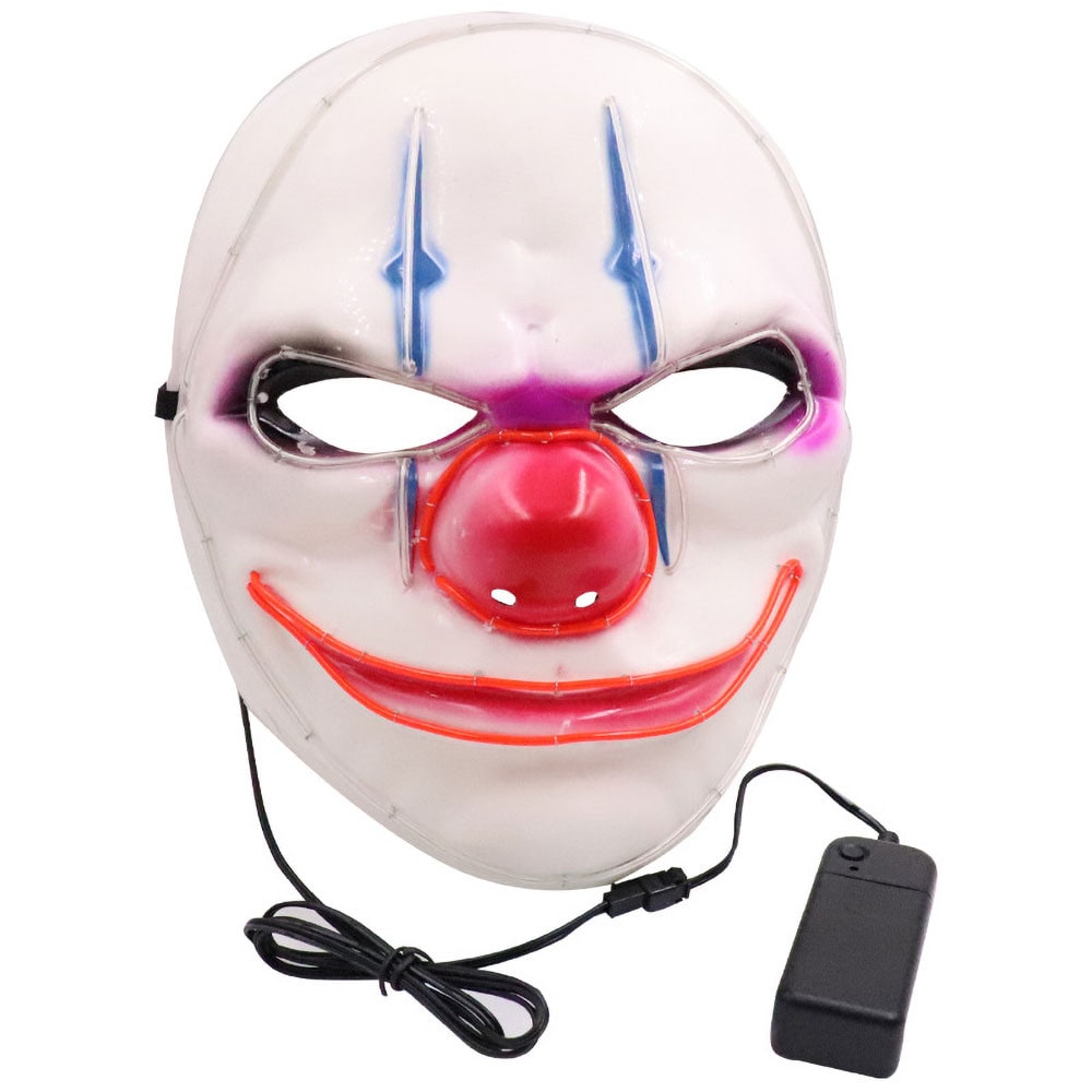 El wire purge led mask  - Läskig clown