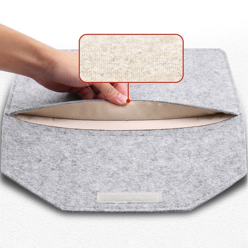 Laptopfodral 17 tum i filt / filtfodral / laptop sleeve / datorfodral med fack för tillbehör