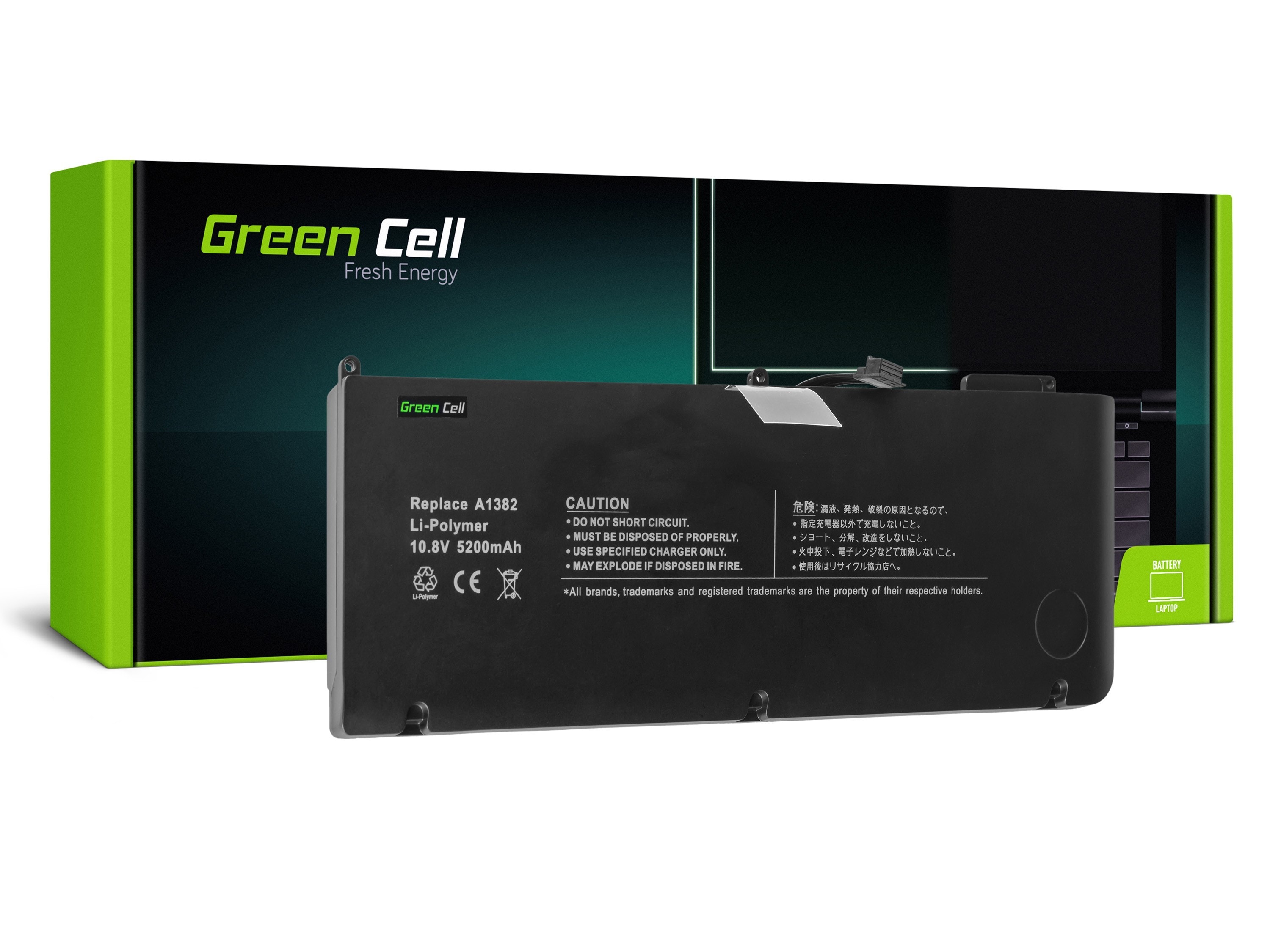 Green Cell laptop batteri till Apple Macbook Pro 15 A1286 2011-2012
