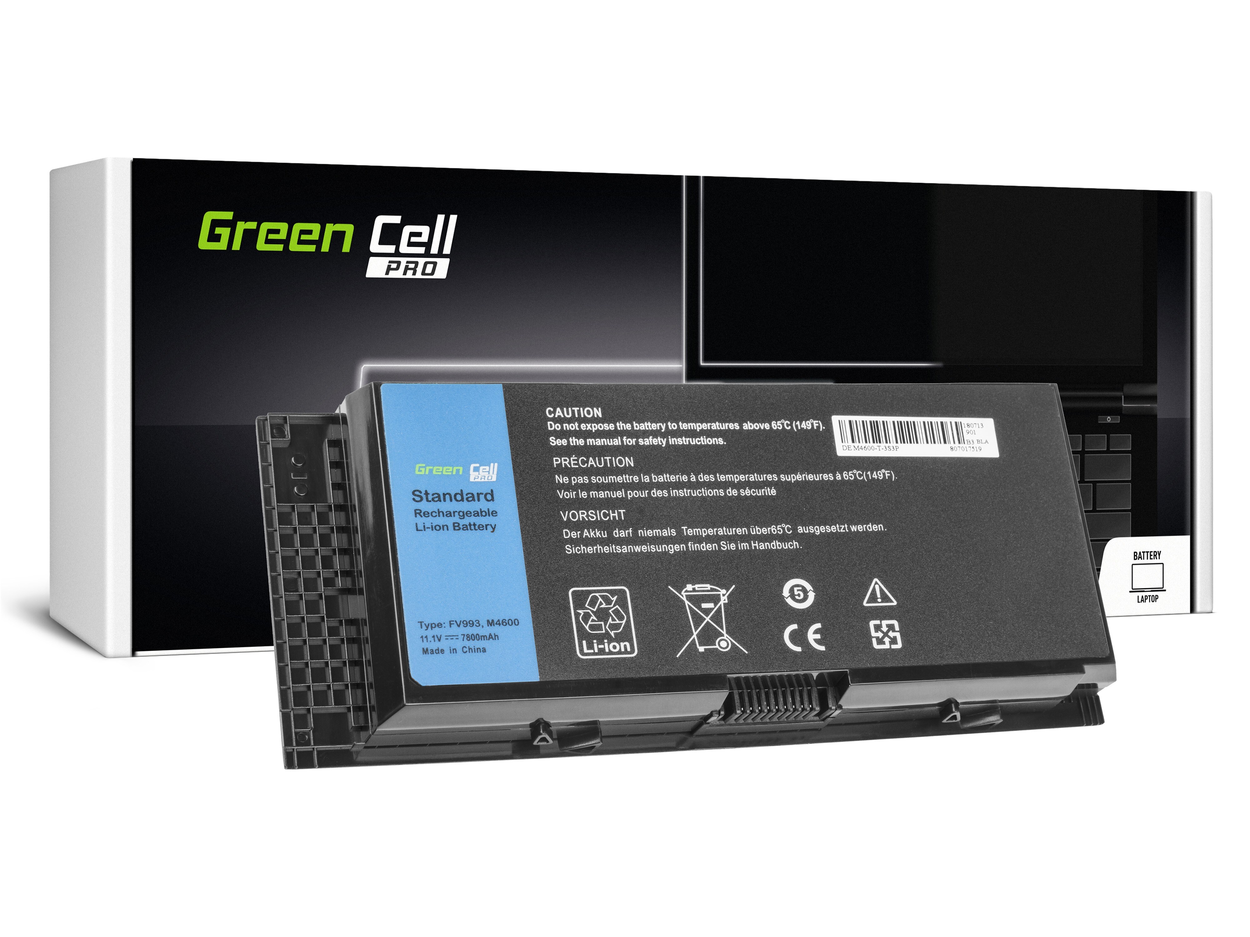 Green Cell PRO laptop batteri till Dell Precision M4600 M4700 M4800