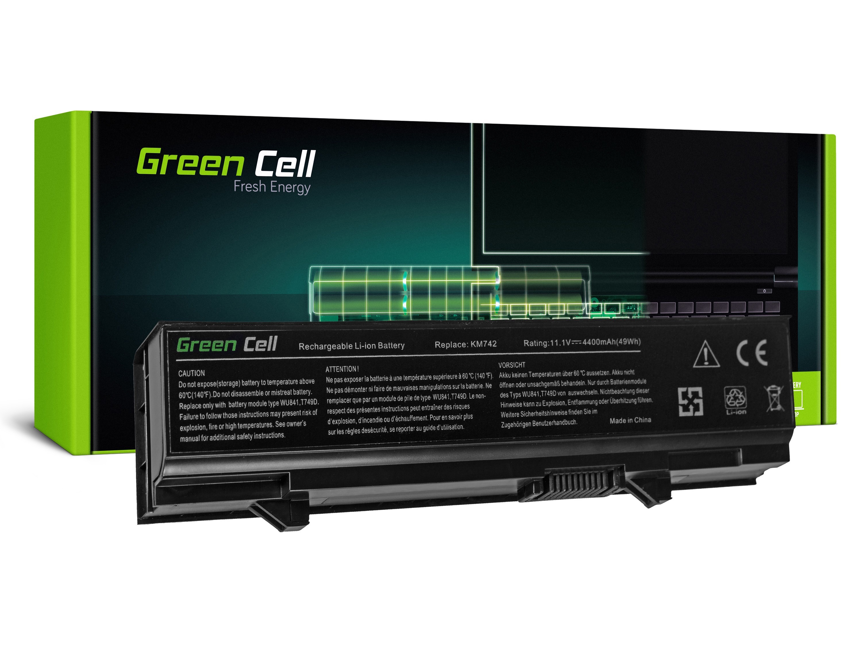 Green Cell laptop batteri till Dell Latitude E5400 E5410 E5500 E5510
