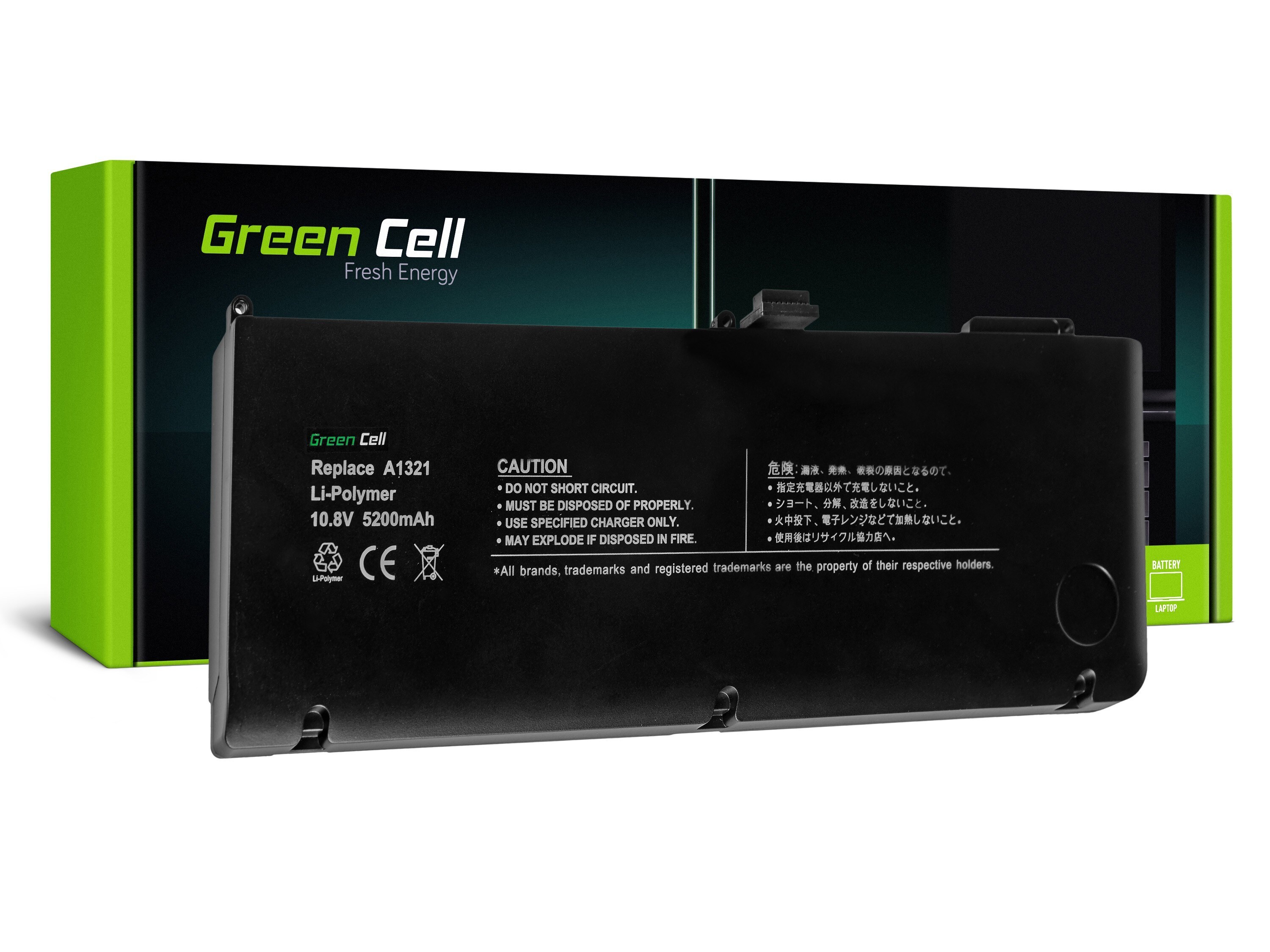 Green Cell laptop batteri till Apple Macbook Pro 15 A1286 2009-2010