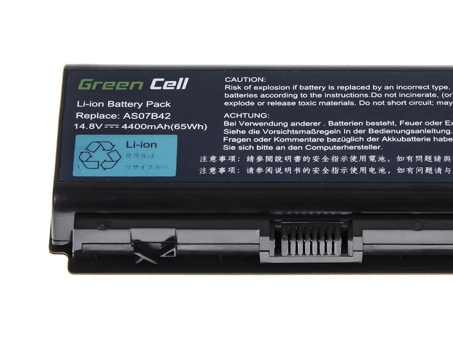 Green Cell laptop batteri till Acer Aspire 5520 AS07B31 AS07B32 / 14,4V 4400mAh