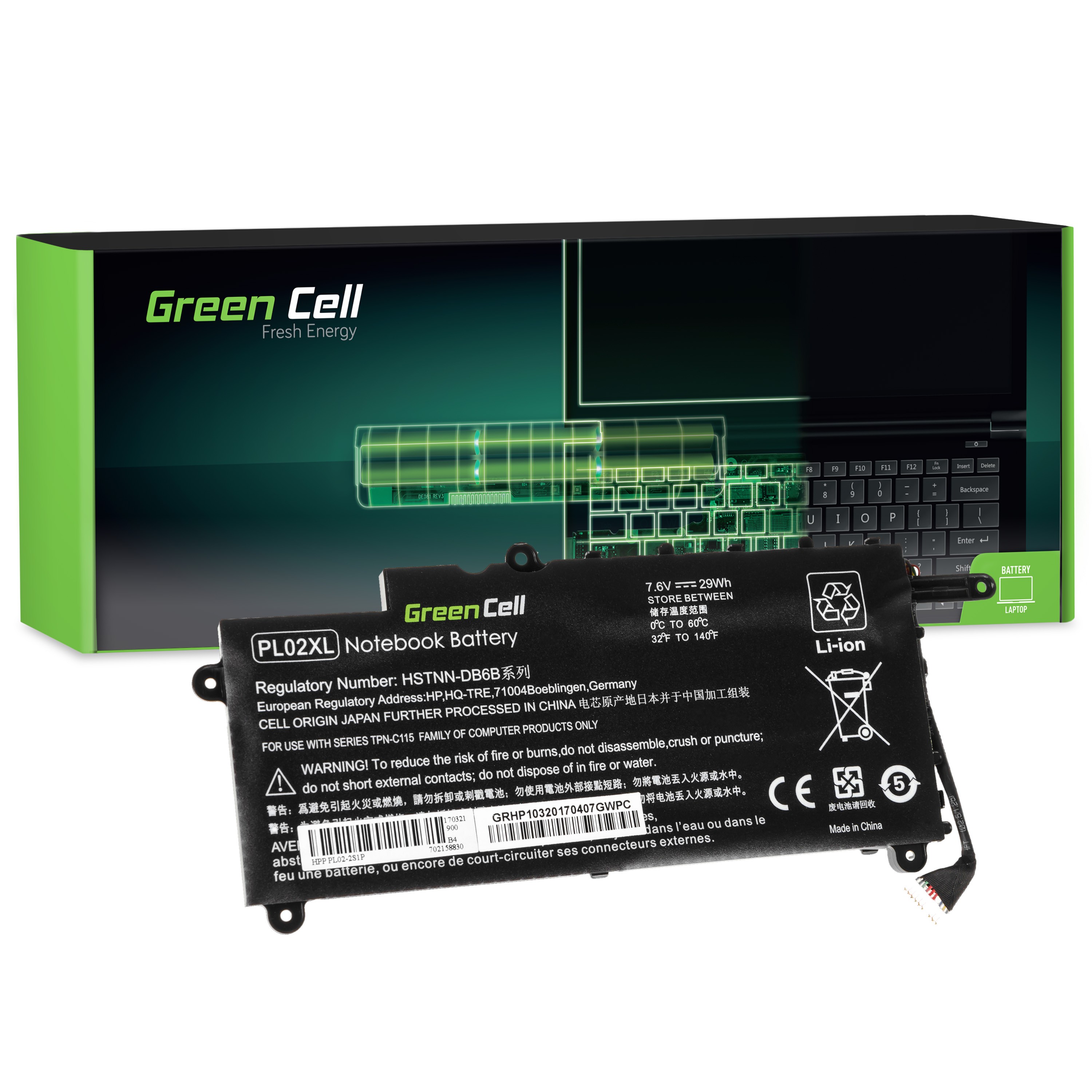 Green Cell laptop batteri till HP Pavilion x360 11-N HP x360 310 G1