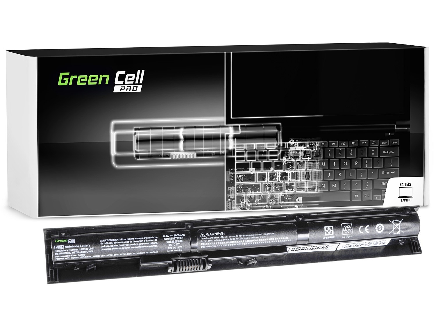Green Cell PRO laptop batteri till HP ProBook 440 G2 450 G2 / 14,4V 2600mAh