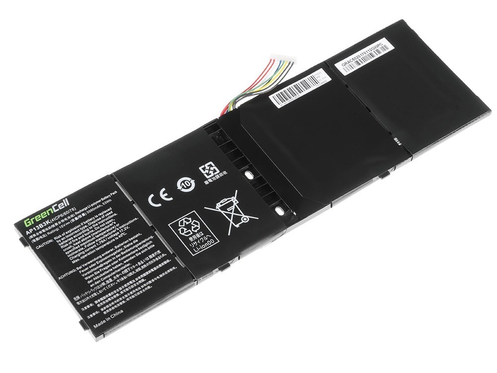 Green Cell laptop batteri till Acer Aspire V5-552 V5-572 V5-573  / 15V 3400mAh