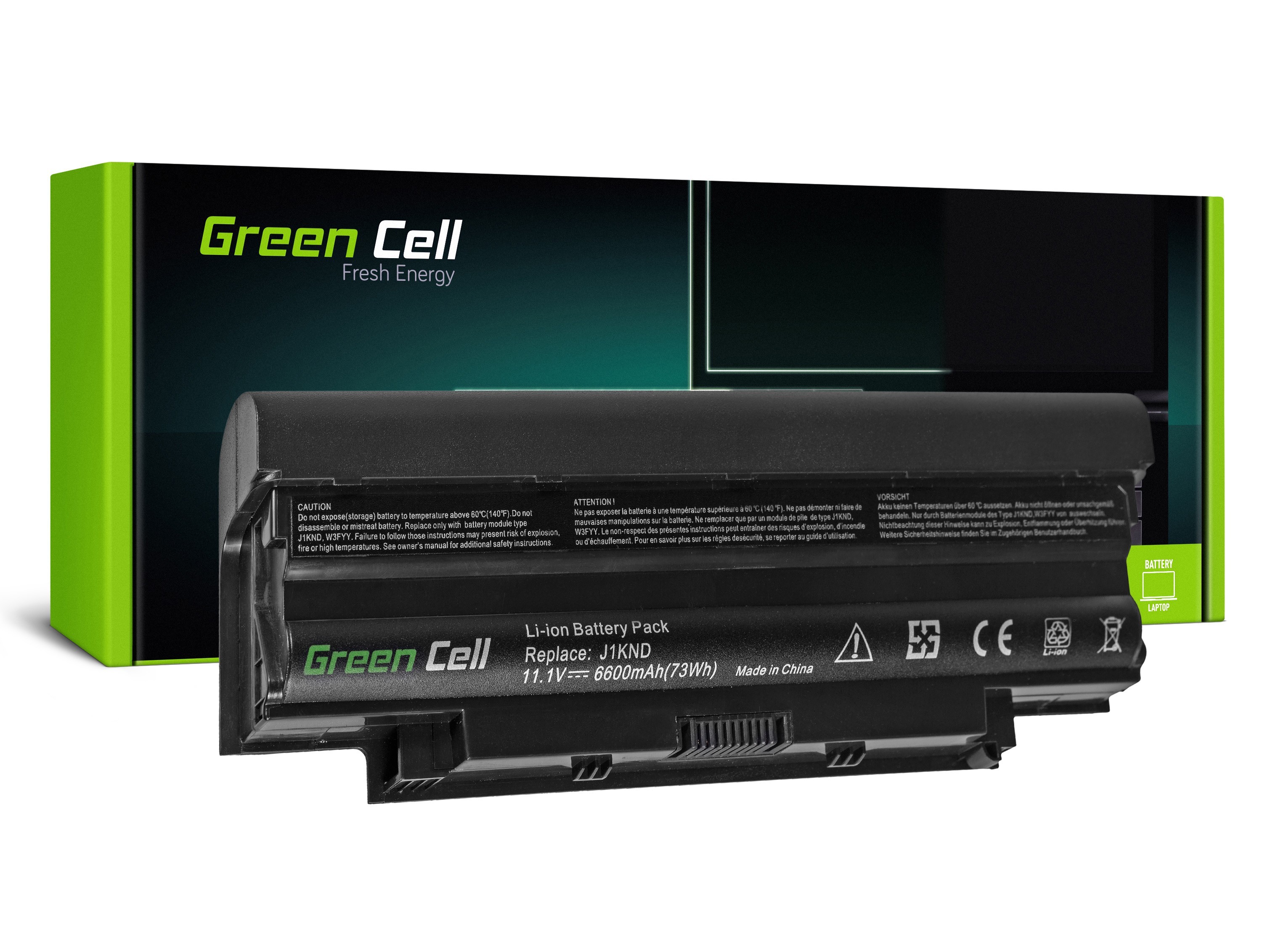 Green Cell laptop batteri till Dell Inspiron N3010 N4010 N5010 13R 14R 15R J1