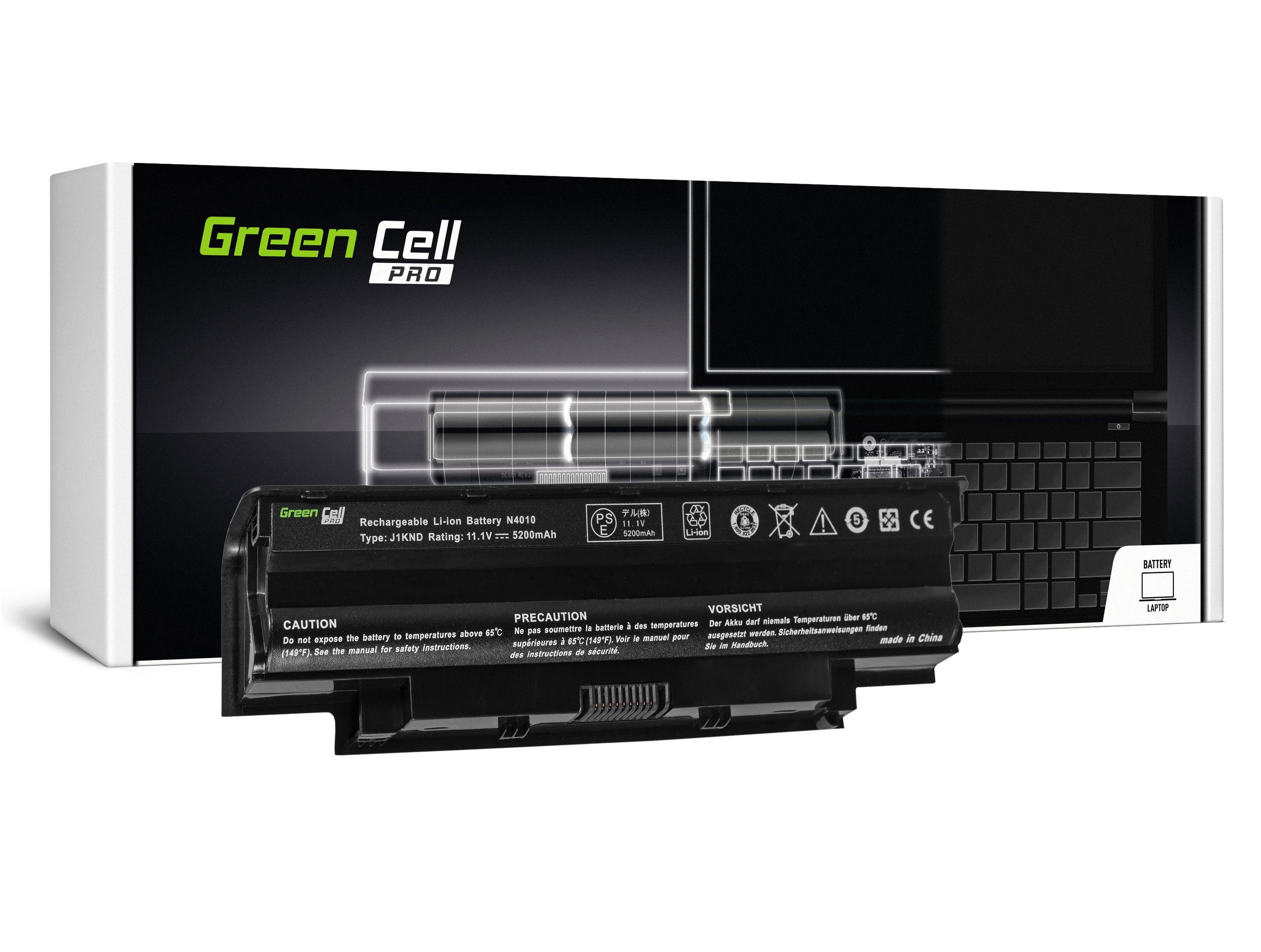 Green Cell PRO laptop batteri till Dell Inspiron N3010 N4010 N5010 13R 14R 15R J1