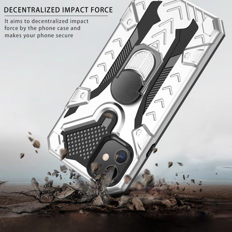 Armor Knight skyddskal med roterande stöd till iPhone 11 - Silver