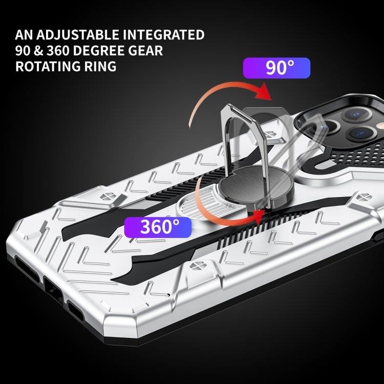 Armor Knight skyddskal med roterande stöd till iPhone 11 Pro Max - Silver