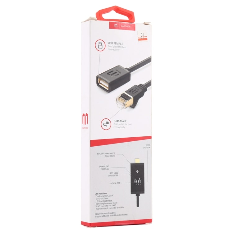 Multifunktionell Boot-Kabel USB/RJ45/MicroUSB/USB Typ-C