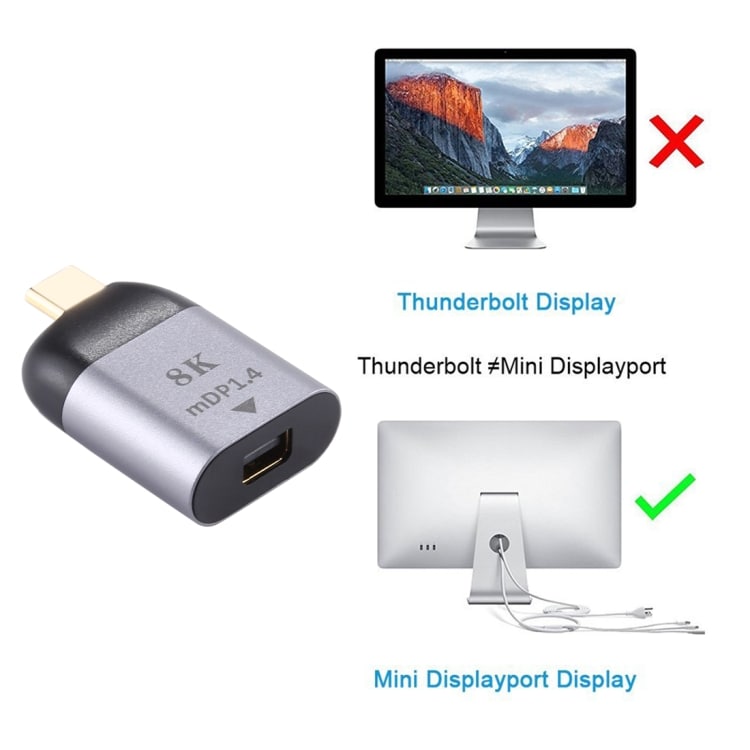 USB Typ-C till Mini Displayport Adapter