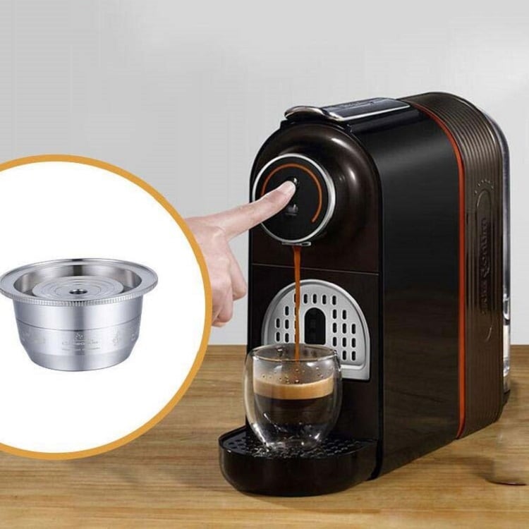 Kaffekapsel med filter till NESPRESSO Vertuoline GCA1 & Delonghi ENV135