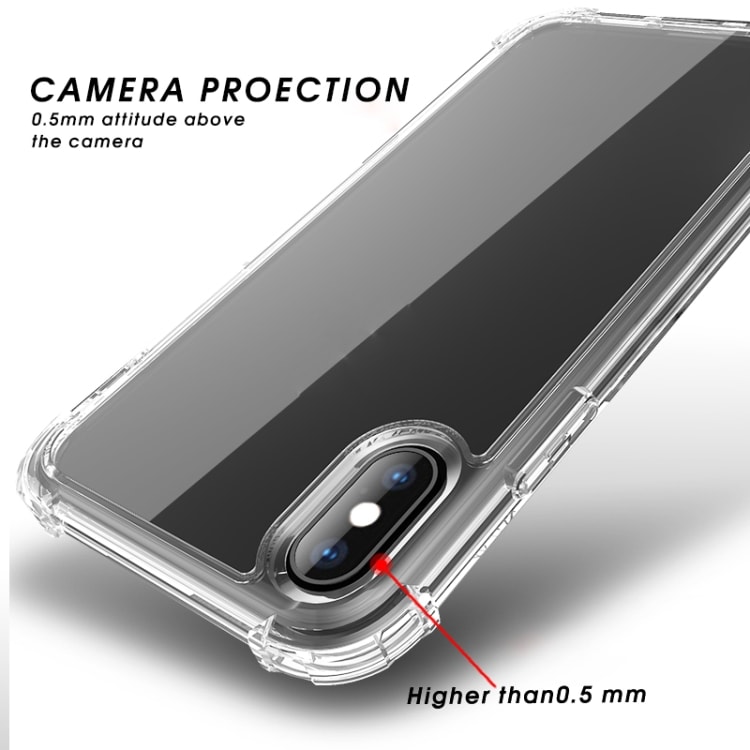 Transparent mobilskal med hårdade kanter till iPhone XS Max