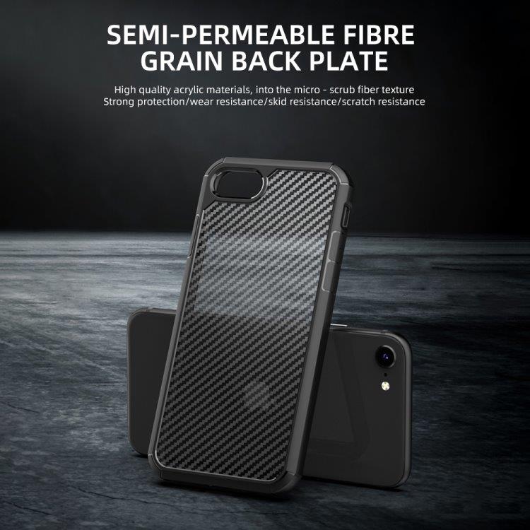 Semi-transparent stötskydd till iPhone SE 2020 / 8 / 7
