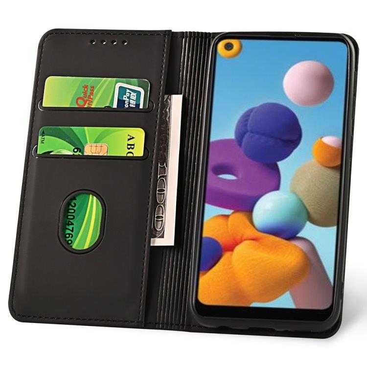 Mobilfodral med kortfack och magnetiskt fäste till Samsung Galaxy A21