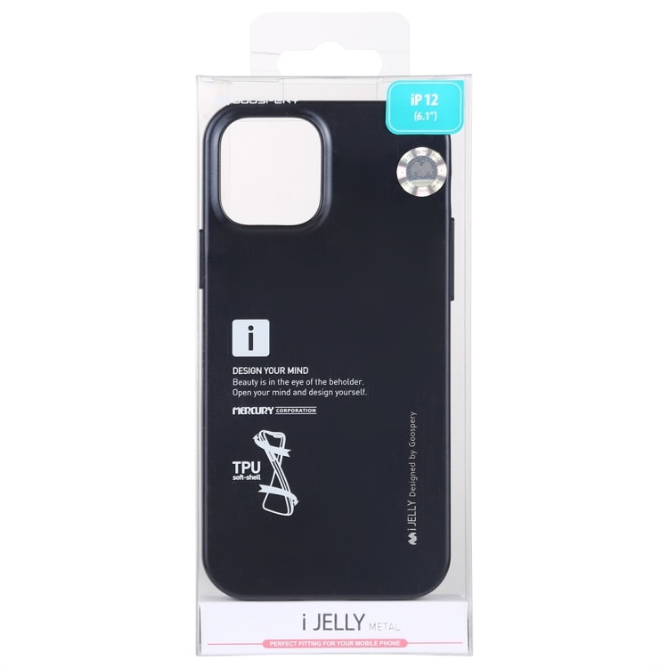 i-Jelly stötskydd till iPhone 12 / 12 Pro - Svart