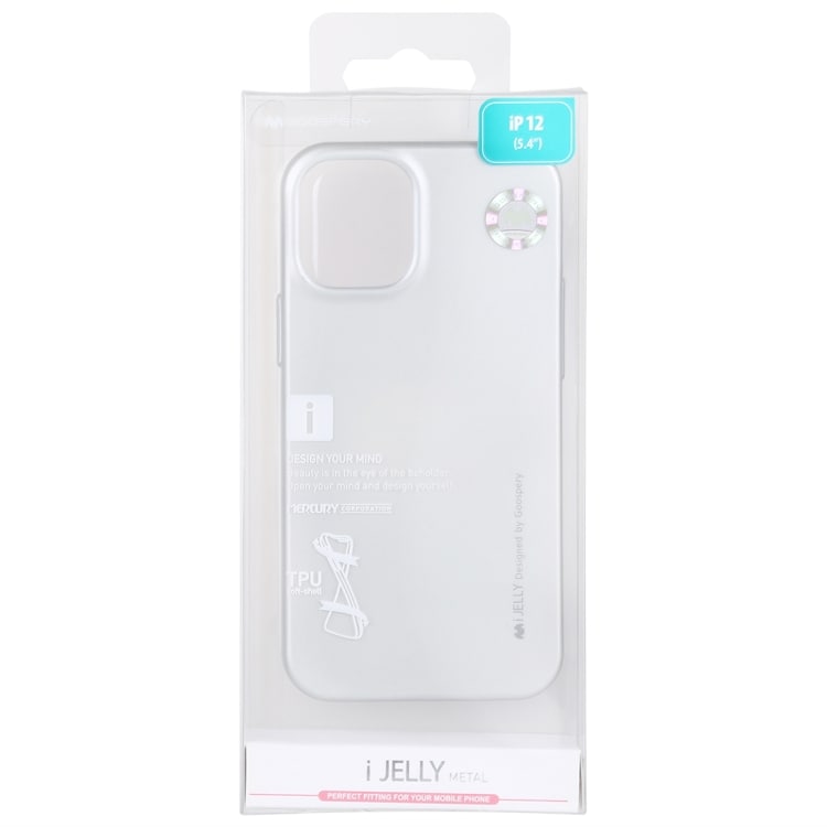 i-Jelly stötskydd till iPhone 12 Mini - Silver