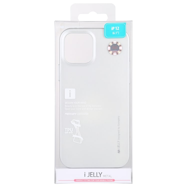 i-Jelly stötskydd till iPhone 12 / 12 Pro - Silver