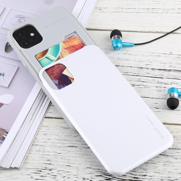 i-Jelly stötskydd med dold kortficka till iPhone 12 Mini - Vit