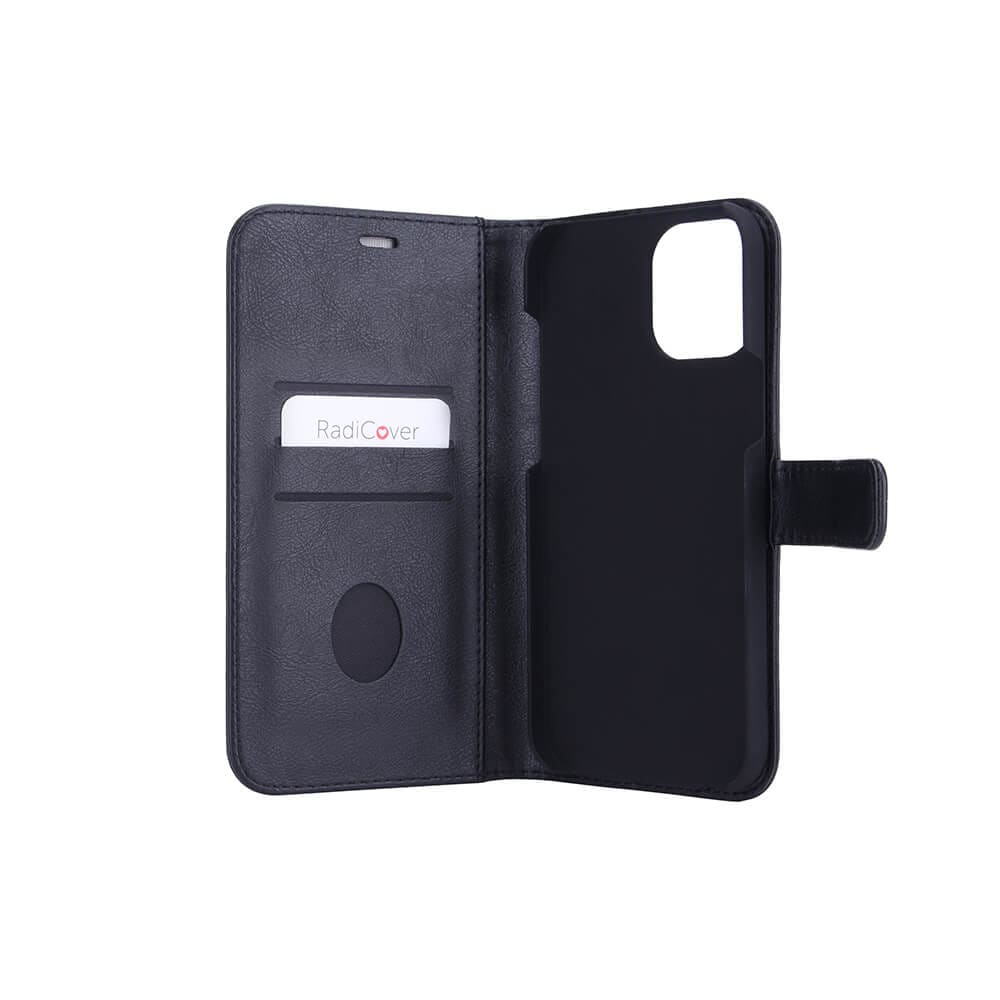 RADICOVER Strålningsskydd Plånboksväska till iPhone 12 Mini