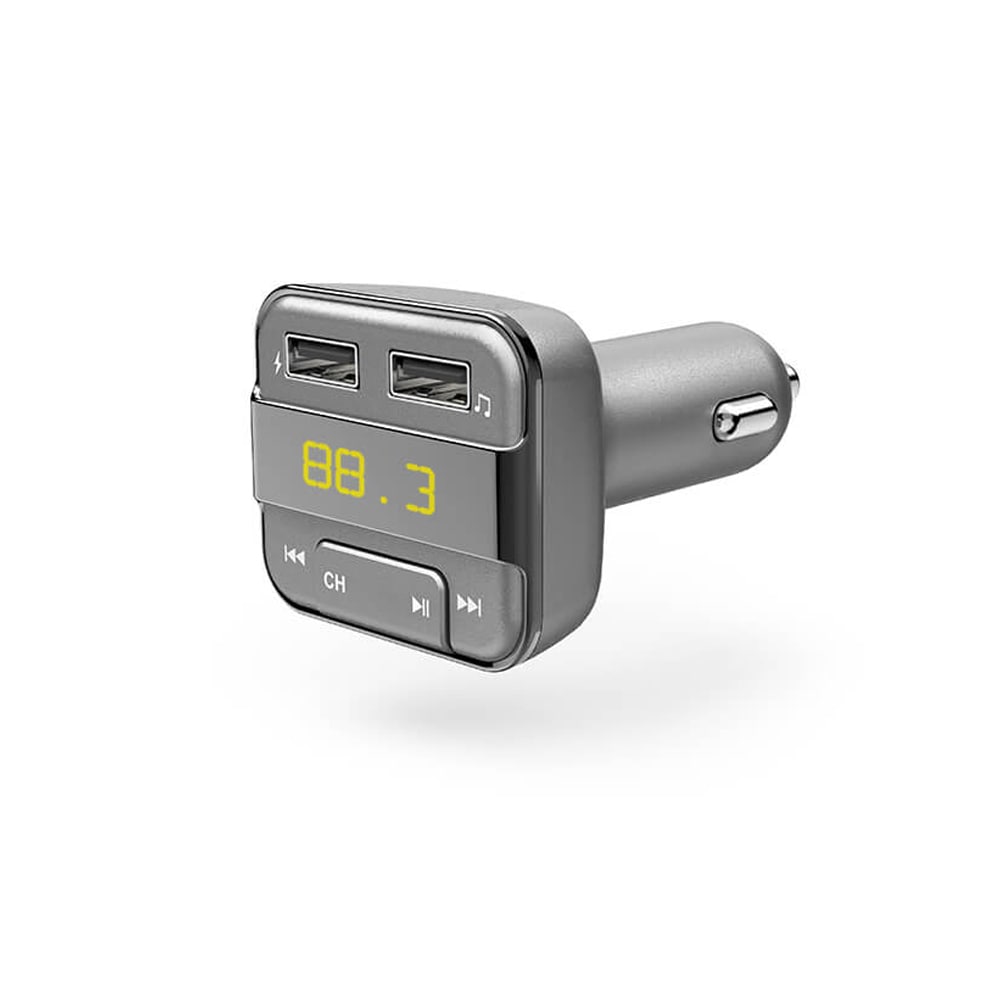HAMA FM-Sändare & USB-Laddare för Bil