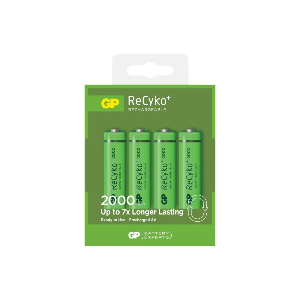 GP ReCyko AA-Batterier 2000mAh 4-pack