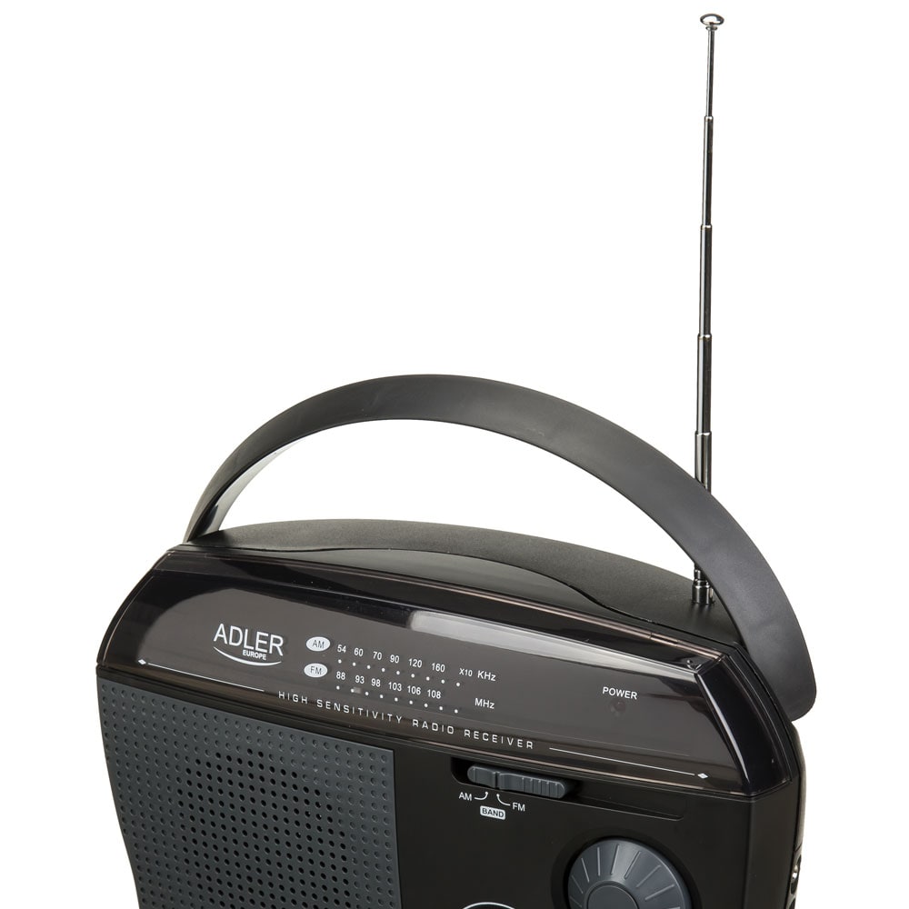 Batteridriven Fm-radio / Bärbar radio från Adler