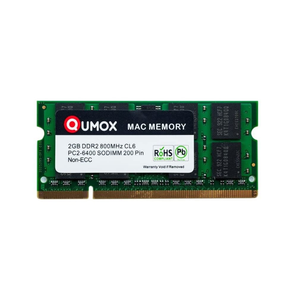 Qumox 2GB SODIMM MacMemory 800MHz PC2-6300 PC2-6400